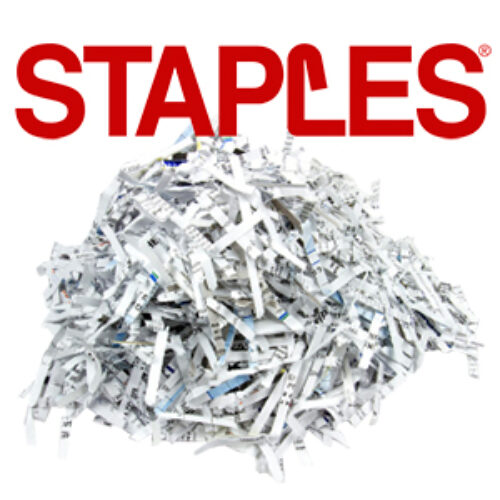 Staples: Free Paper Shredding