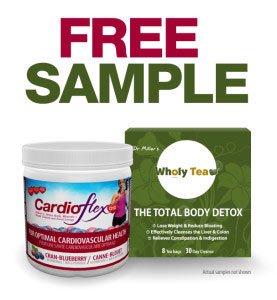 Free CardioFlex Q10 or Wholy Tea Samples