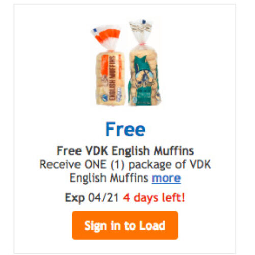 Ralph’s: Free VDK English Muffins