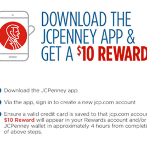 JCPenney: Get $10 Reward W/ App Download