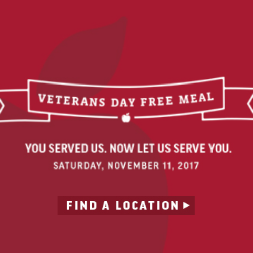 Applebee’s: Free Meal for Military - Nov 11