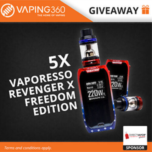 Win 1 of 5 Vape Kits - Ends Today