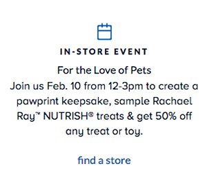 PetSmart: Free Pawprint Keepsake - Feb 10