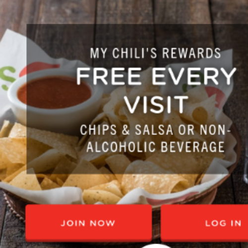 My Chili's Rewards: Free Chips or Drink