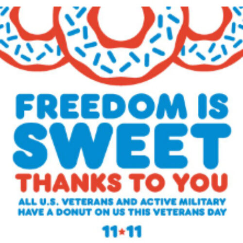 Dunkin' Donuts: Free Donut for Veterans & Military - Nov 11