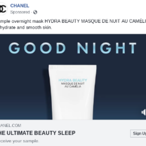 Free Chanel Hydra Beauty Mask Sample
