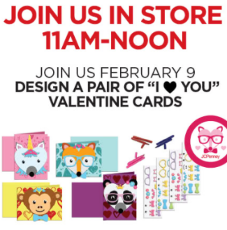 JCPenney: Free Valentines Day Cards for Kids