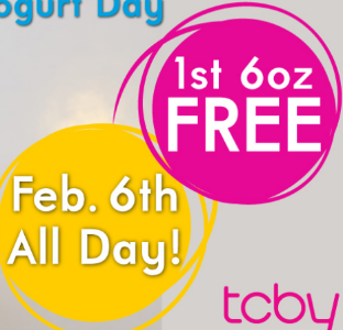 TCBY: FRee 6oz Cup on Feb 6th