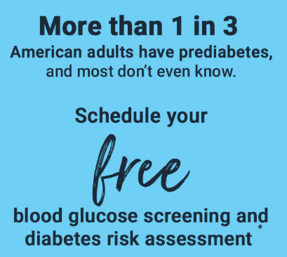 Free blood glucose screening