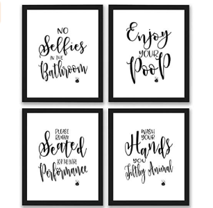 Bathroom Quotes Art Prints