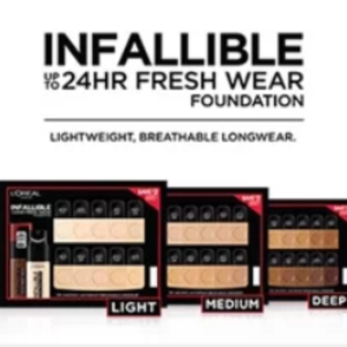 Free L'Oreal Infallible Foundation Samples