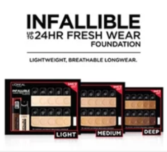 Free L'Oreal Infallible Foundation Samples