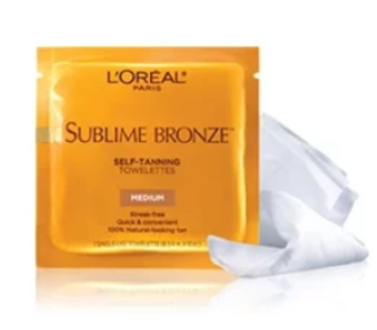 Free L'Oreal Sublime Bronze Towelette