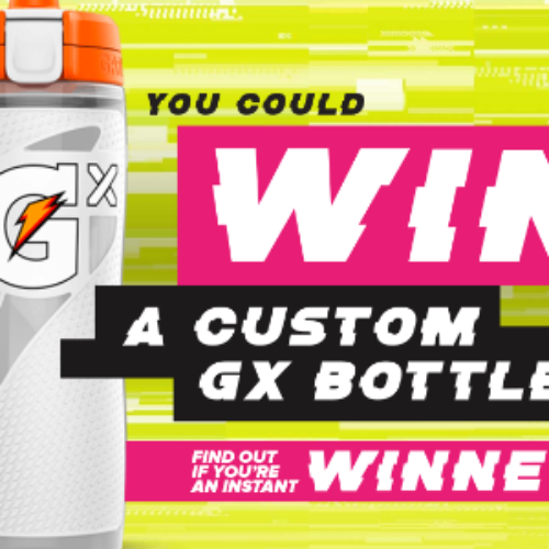 Win a Custom GX Bottle from Gatorade