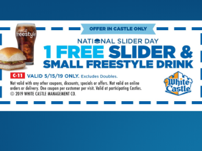 White Castle: Free Slider & Small Drink