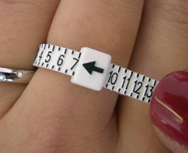Free Ring Sizer from Irish Shop