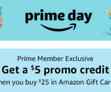 Amazon Prime Members: $5 Promo Credit W/ Purchase