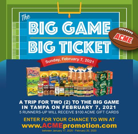Win a Trip to the Big Game in 2021