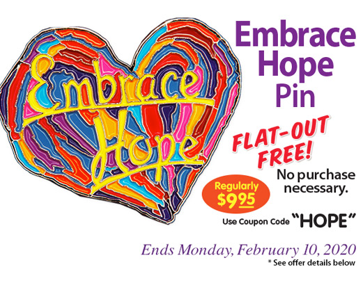 Free Penzys Embrace Hope Pin