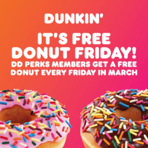 Dunkin’ Donuts Free Donut W/ Beverage Purchase « Free 4 Seniors