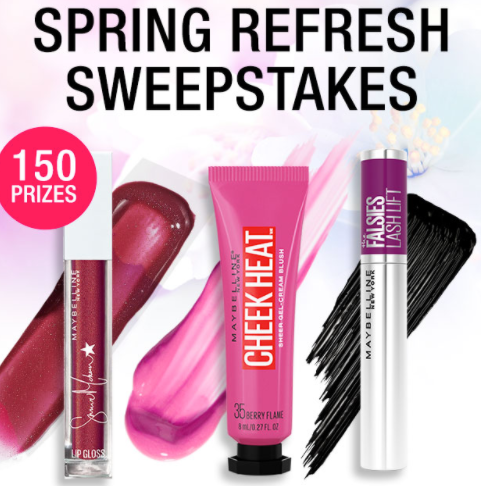 Win 1 of 150 Maybelline Makeup Prizes