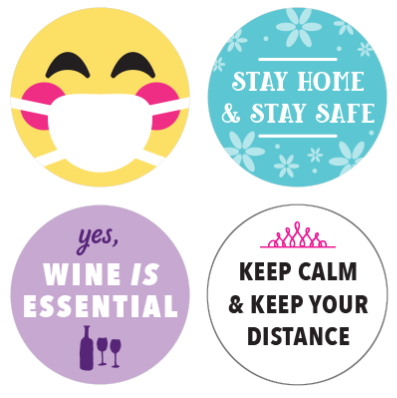 Free Social Distancing Sticker Pack