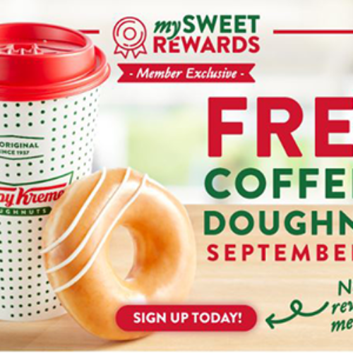 Krispy Kreme: Free Cofee + Doughnut - Sept 29