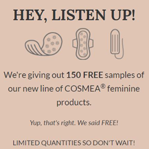Free COSMEA Feminine Products « Free 4 Seniors