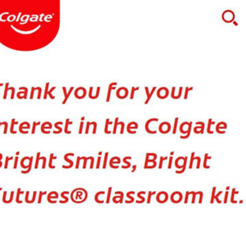 Free Colgate Bright Smiles Kit for Teachers