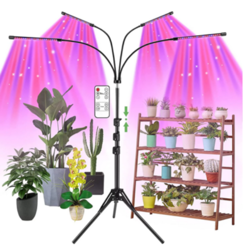 Save Big on Plant Growth with Walmart's Exclusive Deal on 4-Head LED Grow Light
