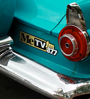 Free MeTVFM car magnet