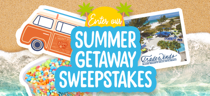 Enter the Dippin' Dots Summer Getaway Giveaway sweeptakes