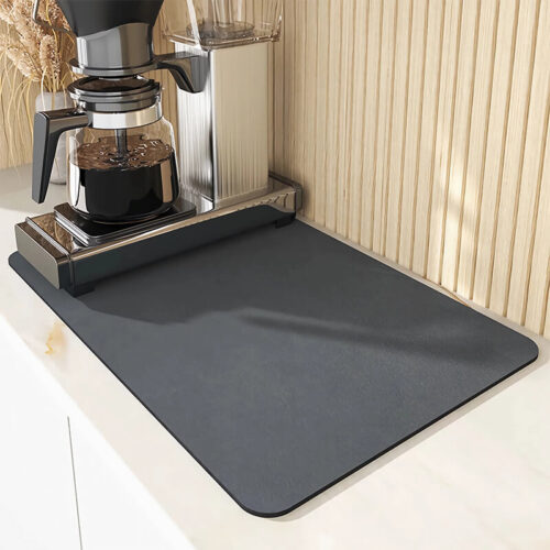 Super Absorbent Draining Mat: Say Goodbye to Wet Countertops
