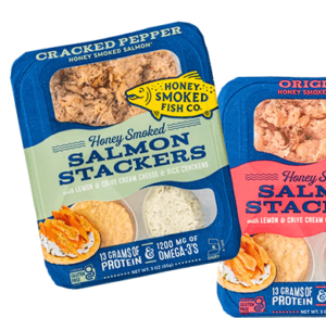 Honey Smoked Salmon Stacker
