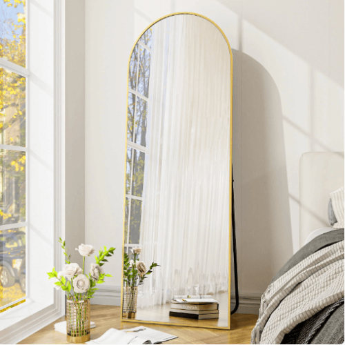 BEAUTYPEAK Full Length Arched Standing Mirror $64.99 at Walmart