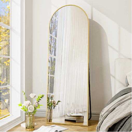 BEAUTYPEAK Full Length Arched Standing Mirror at Walmart