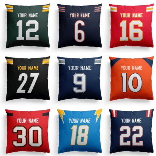 Personalized Football Pillow Covers $19.99