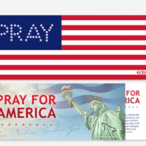 Free American Flag Pray Sticker