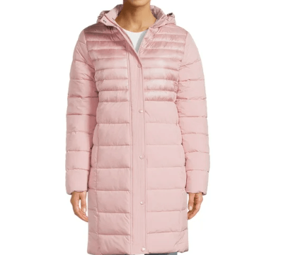 Big Chill Down Blend Long Tech Stretch Jacket with Hood