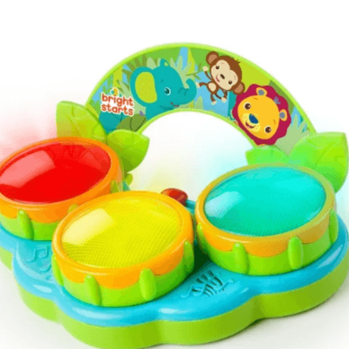 Bright Starts Safari Beats Musical Drum Toy $11.42