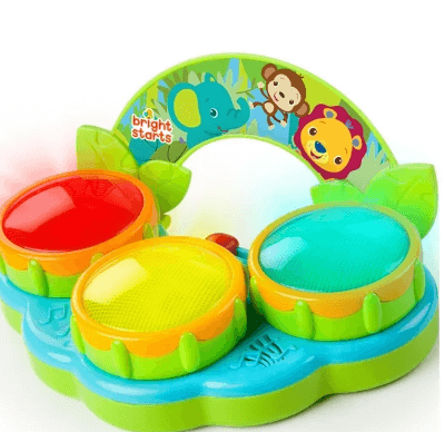 Bright Starts Safari Beats Musical Drum Toy