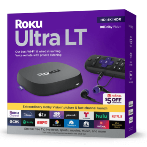 Roku Ultra LT Streaming Device for $49.42