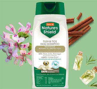 Apply: Free Hartz Nature’s Shield Flea & Tick Dog Shampoo