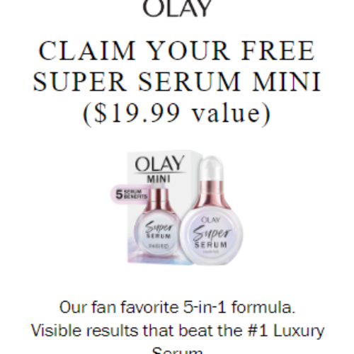 Free OLAY Super Serum Mini