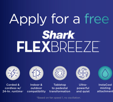 Apply to Try: Shark FlexBreeze Fan