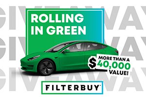 Win a Tesla Model 3 from Filterbuy