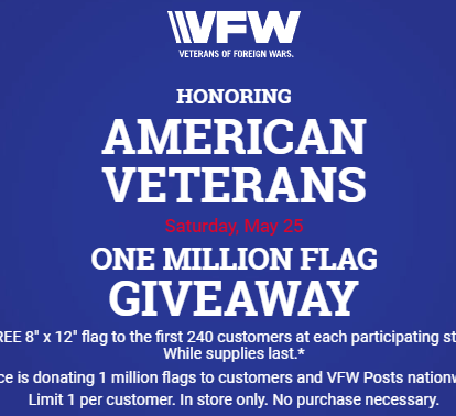 Ace Hardware: Free American Flag- May 25th