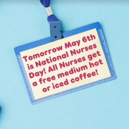 Dunkin’: Free Medium Hot or Iced Coffee for Nurses- May 6