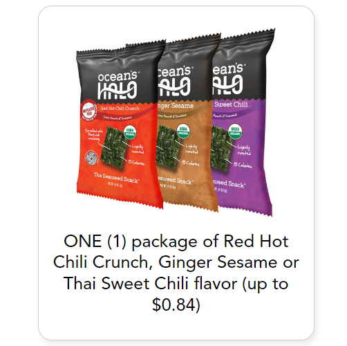 Walmart: Free Ocean’s Halo Trayless Seaweed Snack
