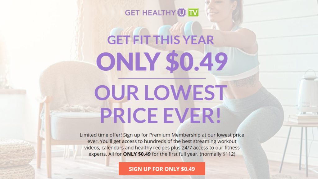 Healthy U TV Premium Membership for Only $0.49